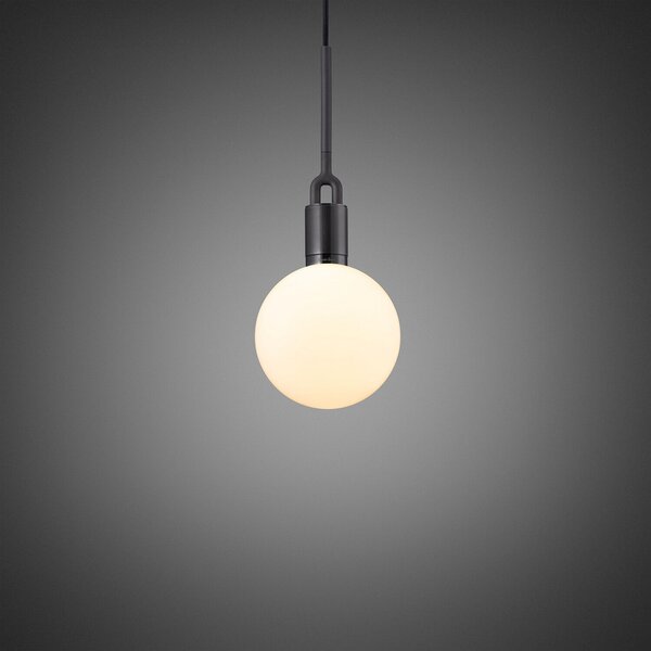 Buster + Punch Pendulum cu furculiță Ø 20 cm Gunmetal/opal, reglabil, Metalic, Camera de zi / sufragerie, Metal, Suspensie cu flacără unică