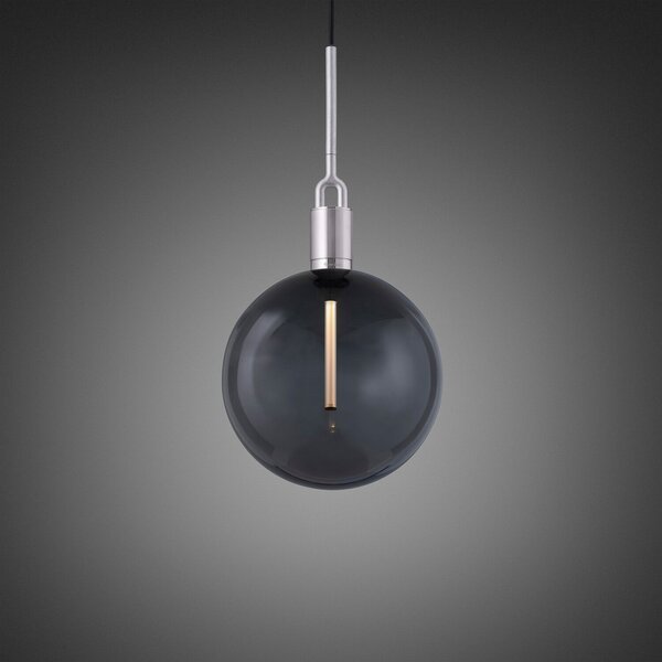 Buster + Punch Forked Pendulum Ø 29cm oțel/fumul, reglabil, Gri, Camera de zi / sufragerie, Metal