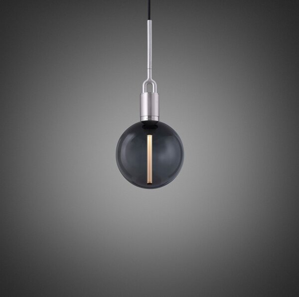 Buster + Punch Forked Pendulum Ø 20cm oțel/fumul, reglabil, Gri, Camera de zi / sufragerie, Metal