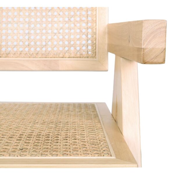 Scaun din lemn Stella Light, ratan
