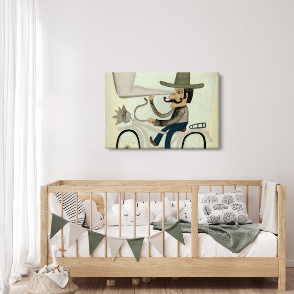 Tablou - Astronom pe bicicletă (90x60 cm)