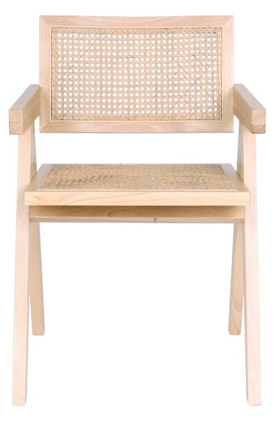 Scaun din lemn Stella Light, ratan