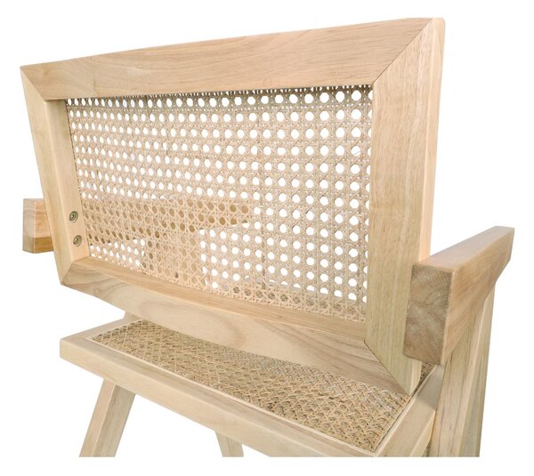 Scaun din lemn Stella Light, ratan