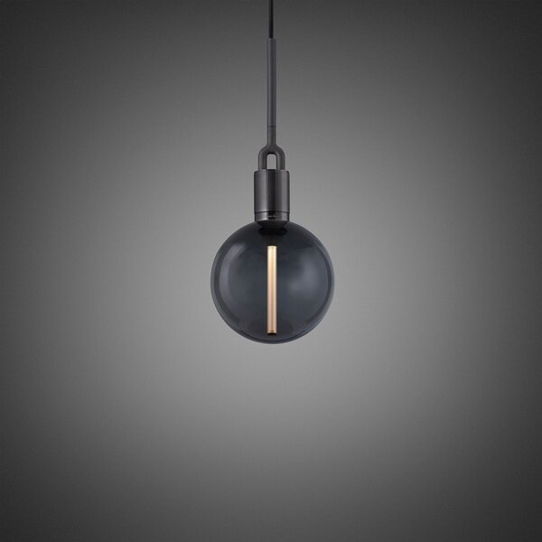 Buster + Punch Pendulum cu furculiță Ø 20cm gunmetal/fumuriu, reglabil, Gri, Camera de zi / sufragerie, Metal