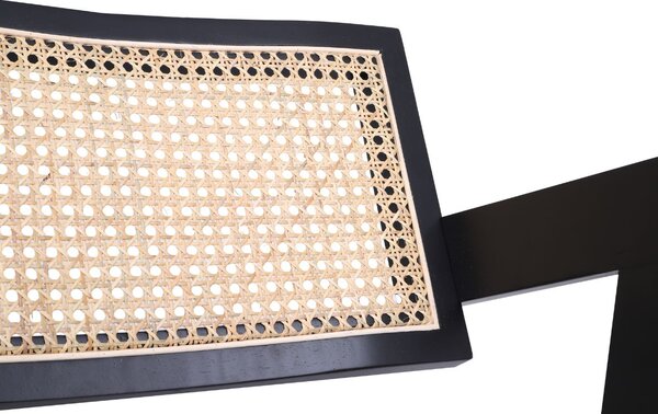 Scaun din lemn Stella Dark, ratan