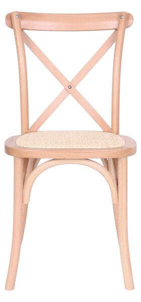 Scaun din lemn Solido Light, ratan