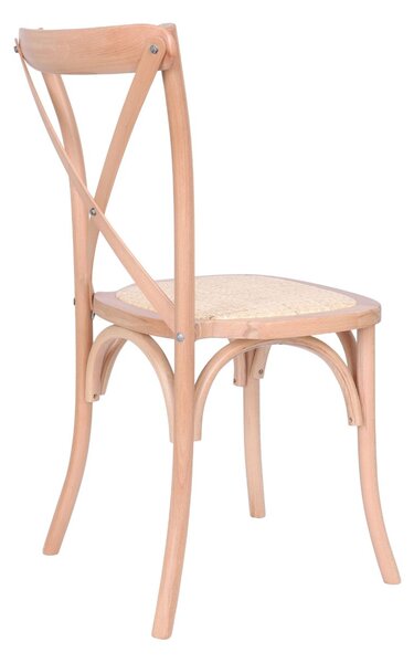 Scaun din lemn Solido Light, ratan