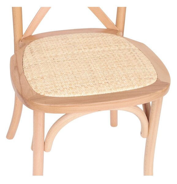 Scaun din lemn Solido Light, ratan