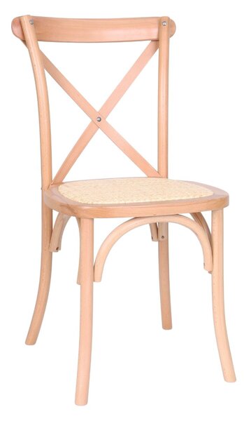 Scaun din lemn Solido Light, ratan