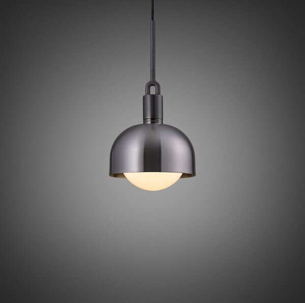 Buster + Punch Forked Gunmetal/Opalglas Ø 25cm, reglabil, Metalic, Camera de zi / sufragerie, Metal
