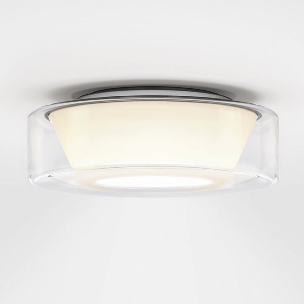 Serien Lighting serien.lighting Curling L plafon 927 sticlă/conică, reglabil, Transparent, Camera de zi / sufragerie, Sticlă, Design