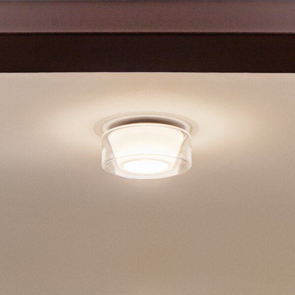 Serien Lighting serien.lighting plafonieră Curling M 927 Sticlă/conică, reglabil, Transparent, Camera de zi / sufragerie, Sticlă, Design