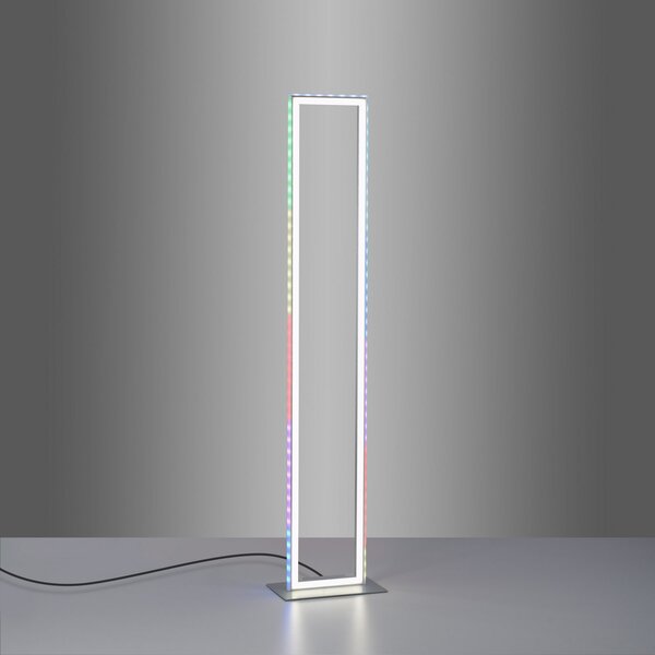 JUST LIGHT. GmbH Lampă de podea cu LED-uri Felix60, CCT, RGB, reglabil, Metalic, Camera de zi / sufragerie, Metal, Modern