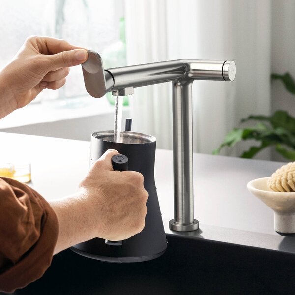 Hansgrohe Aqittura M91 baterie de bucatarie cu filtru pe picior oţel inoxidabil 76802800