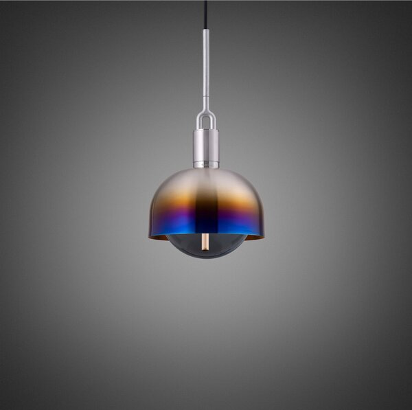Buster + Punch Oțel cu furculiță Sticlă arsă/afumată Ø 25cm, reglabil, Multicolor, Camera de zi / sufragerie, Metal