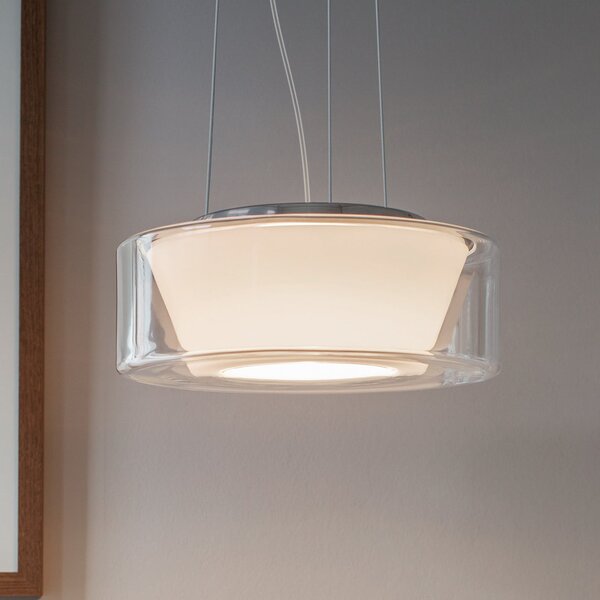 Serien Lighting serien.lighting Curling M frânghie 927 sticlă/conică, reglabil, Transparent, Camera de zi / sufragerie, Sticlă, Design