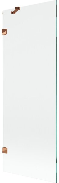 Mexen, Paravan de baie Mexen Lunar cu 1 aripă 70 x 150 cm, transparent, auriu roz - 897-070-000-60-00