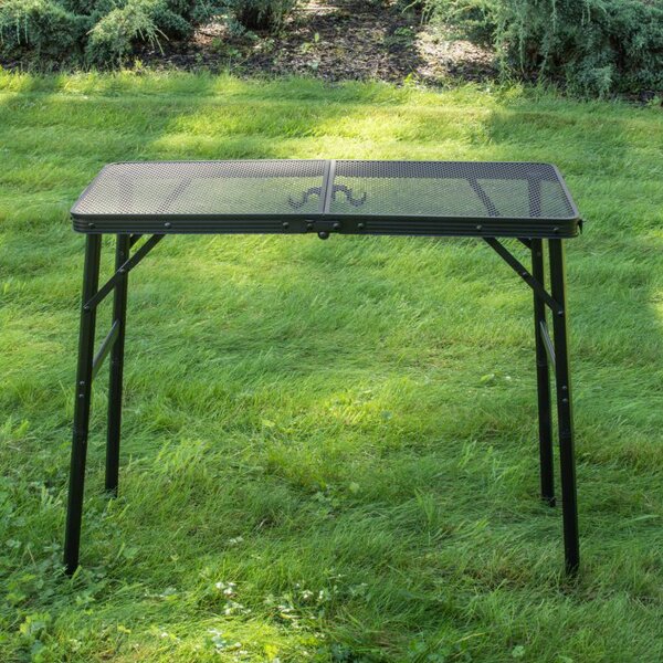 Masă de camping pliabilă - practică și ușor de transportat 80x40x66cm