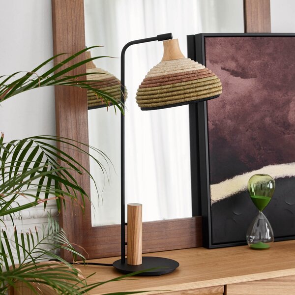 Forestier Grass lampă de masă, verde, Negru, Camera de zi / sufragerie, Metal, Design, Ecran de masă în poziție verticală