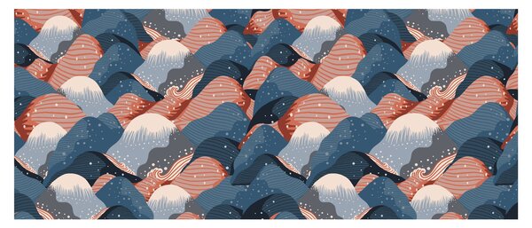 Tablou - Valuri și dealuri (120x50 cm)