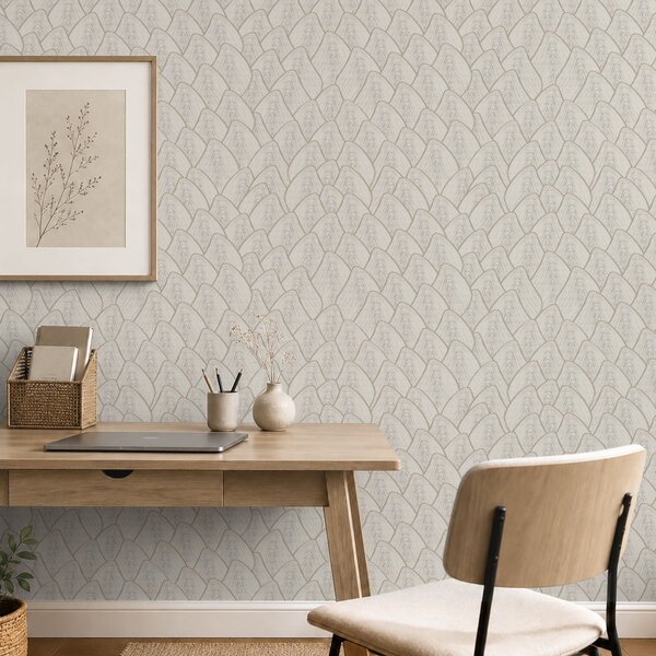 Tapet Model abstract cu dealuri în nuanțe naturale, Tapet modern, a01129 : Uwalls.ro