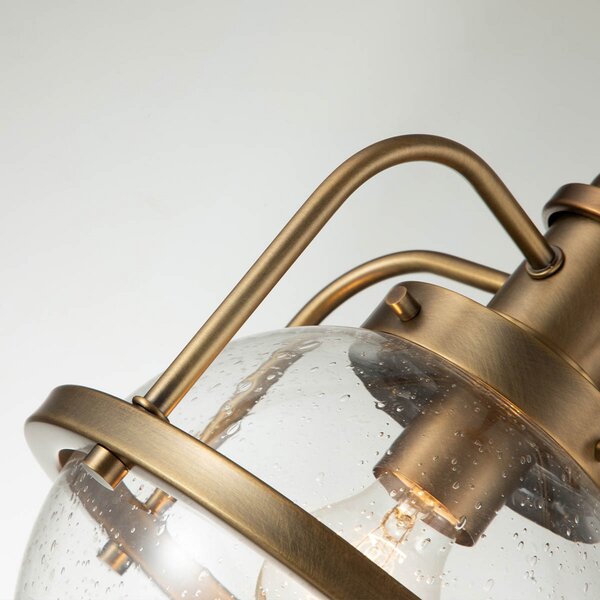 Quintiesse Tricocent lampă suspendată alamă/transparent 1s., reglabil, Auriu / Alamă, Camera de zi / sufragerie, Metal