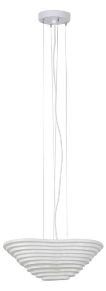 Forestier Nebulis XS lampă suspendată, lungime 40 cm, reglabil, Alb, Camera de zi / sufragerie, Țesătură / Textil, Design