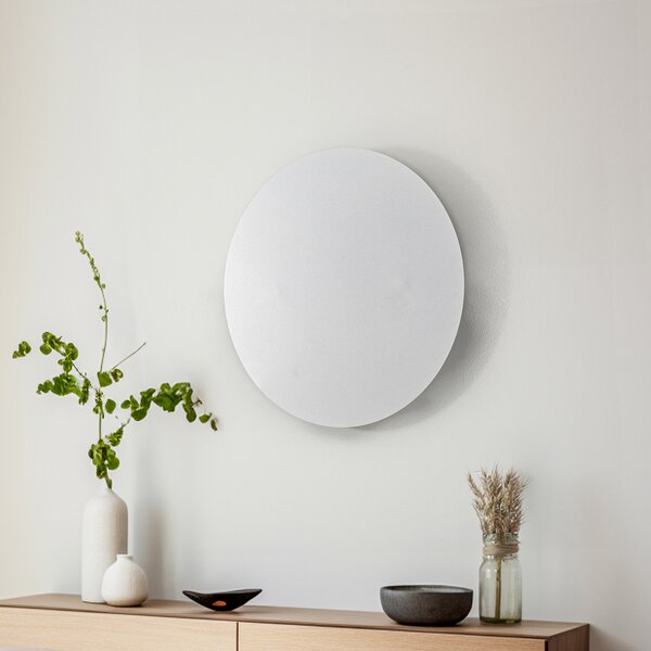 TK Lighting Aplică Lunia New, albă, Ø 40 cm, reglabil, Alb, Camera de zi / sufragerie, Metal