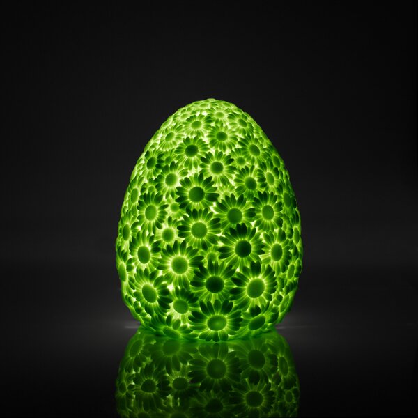 Goodnight Light DAISY lamp LED baterie, migdală, reglabil, Verde, Plastic, Viața tânără