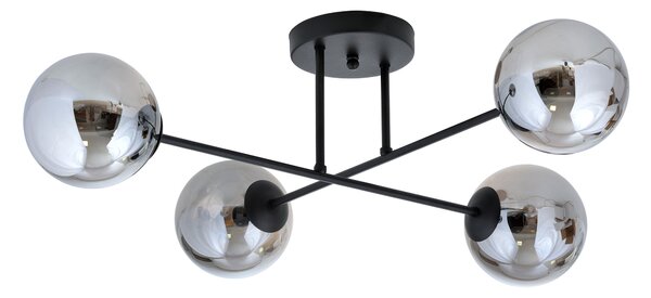 Emibig Roma lampă de tavan 4x10 W negru 1245/4