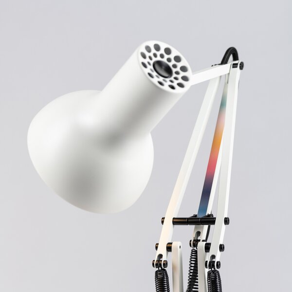 Anglepoise Type 75 Paul Smith Edition 6 lampadar, Alb, Camera de zi / sufragerie, Metal, Design, Umbrelă în picioare