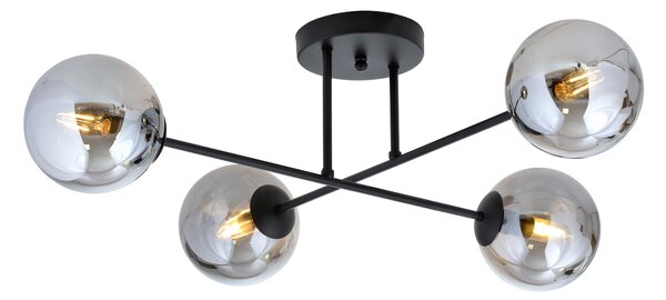 Emibig Roma lampă de tavan 4x10 W negru 1245/4