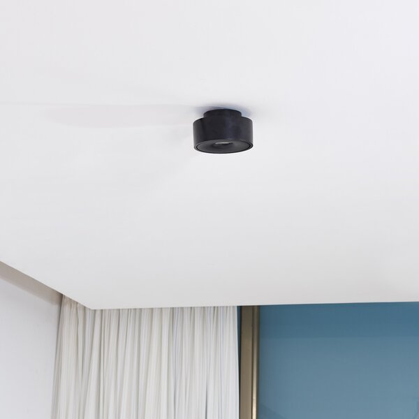 Arcchio Rotari plafonieră LED pivotantă, negru, reglabil, Negru, Camera de zi / sufragerie, Metal, Modern