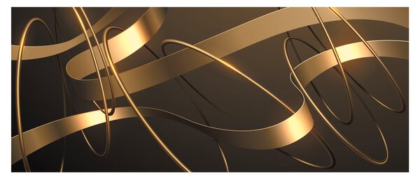 Tablou - Panglici de bronz (120x50 cm)