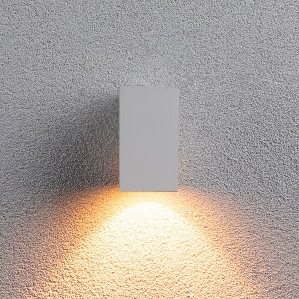 Paulmann LED lumina de perete în aer liber Flame, alb, Alb, Metal, Perete unghiular