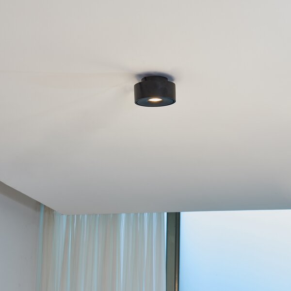 Arcchio Rotari plafonieră LED pivotantă, negru, reglabil, Negru, Camera de zi / sufragerie, Metal, Modern