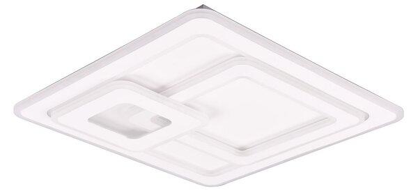 Trio Lighting Plafonieră cu LED Mita telecomandă, CCT, unghiulară, reglabil, Alb, Camera de zi / sufragerie, Metal, Modern