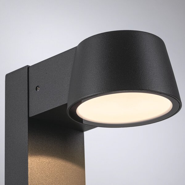 Paulmann Capea bornă luminoasă LED pentru alee, aluminiu antracit, Negru, Metal, Modern