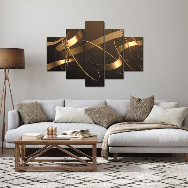 Tablou - Panglici de bronz (150x105 cm)
