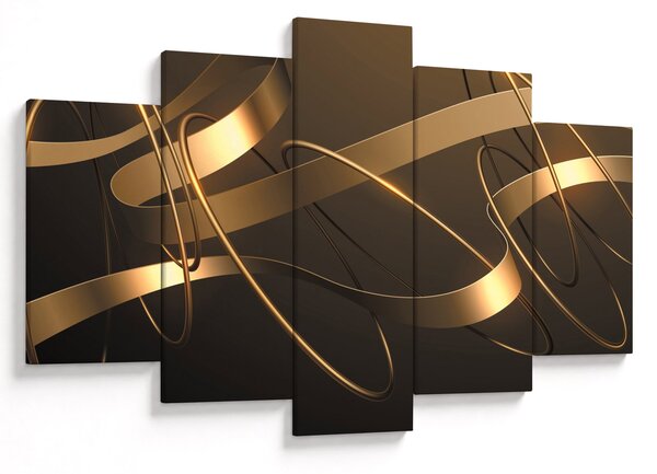 Tablou - Panglici de bronz (150x105 cm)