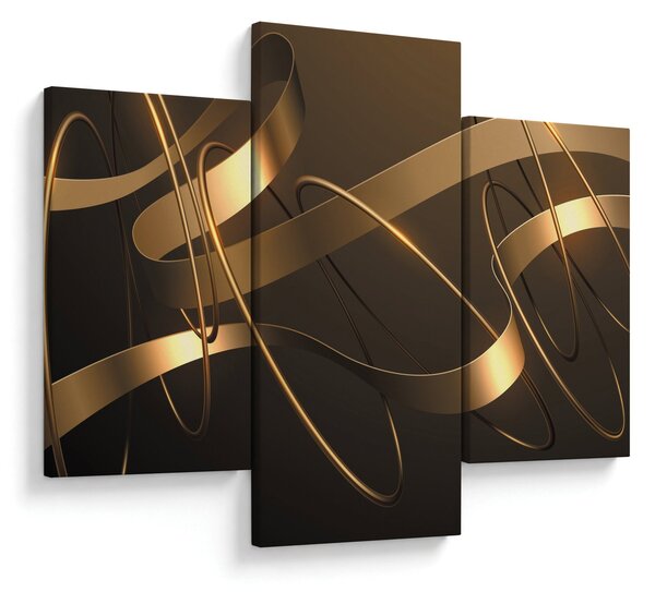Tablou - Panglici de bronz (90x60 cm)