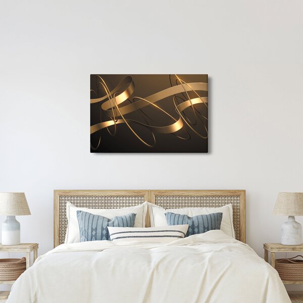 Tablou - Panglici de bronz (90x60 cm)