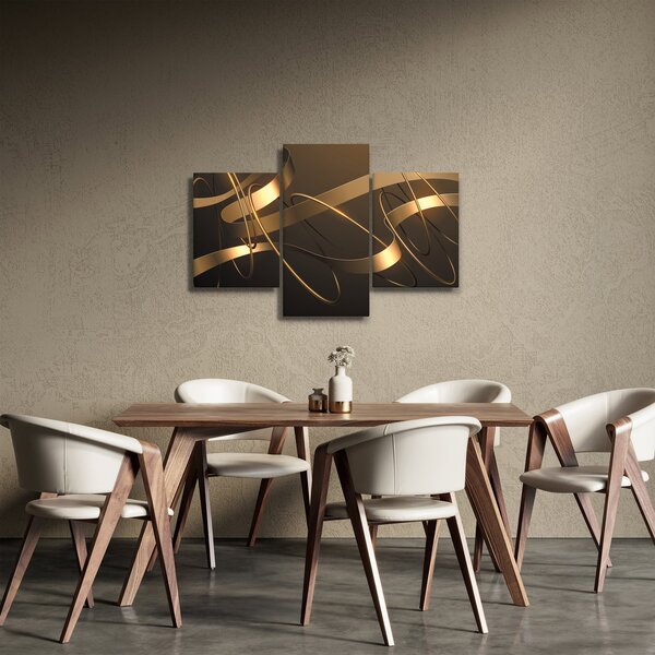 Tablou - Panglici de bronz (90x60 cm)