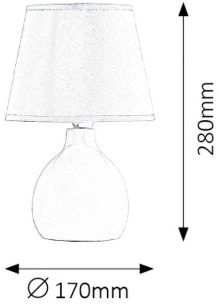Rabalux Ingrid veioză 1x40 W roșu 4478