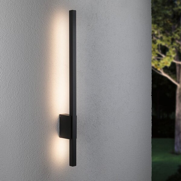 Paulmann Stan LED în aer liber cu LED-uri 80 cm, Negru, Metal, Modern