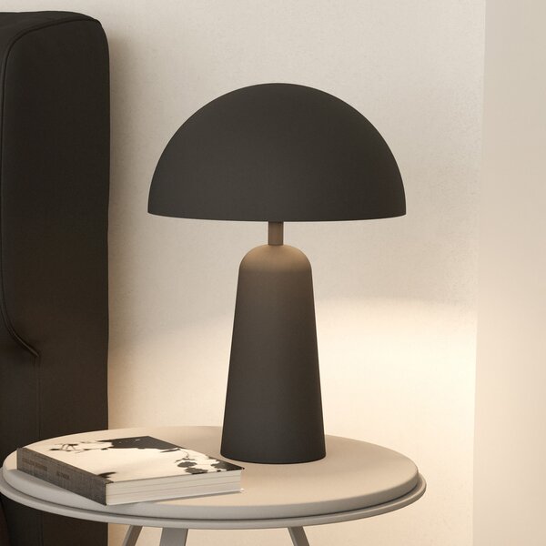 EGLO Aranzola lampă de masă, radiantă în jos, neagră, Negru, Camera de zi / sufragerie, Metal, Modern