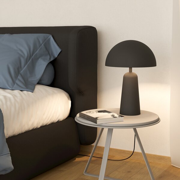 EGLO Aranzola lampă de masă, radiantă în jos, neagră, Negru, Camera de zi / sufragerie, Metal, Modern