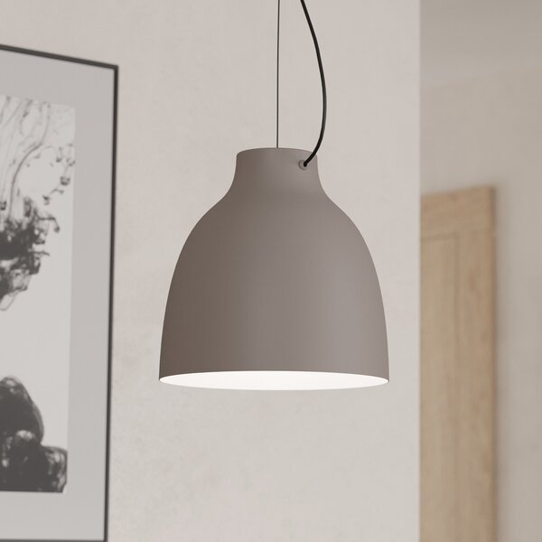 EGLO Lampă suspendată Camasca, 1 lumină, Ø 28 cm, maro, reglabil, Maro / Rugină, Camera de zi / sufragerie, Metal, Modern