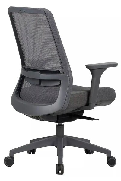 Scaun birou Q-718, gri, plasă