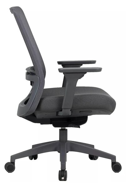 Scaun birou Q-718, gri, plasă